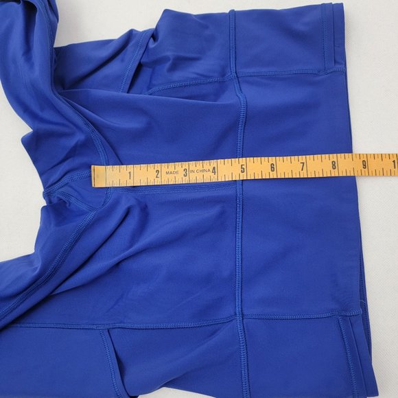 LULULEMON Womens 6 Fast & Free 7/8 Tight II Nulux BLUE Non Reflective *READ* - Picture 13 of 16
